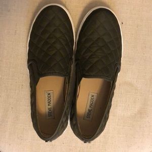 Green Steve Madden Platform Sneakers
